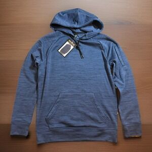 NWT RBX Blue Men's S Hoodie Pullover Zip Side Pocket Kangaroo Moisture Wicking